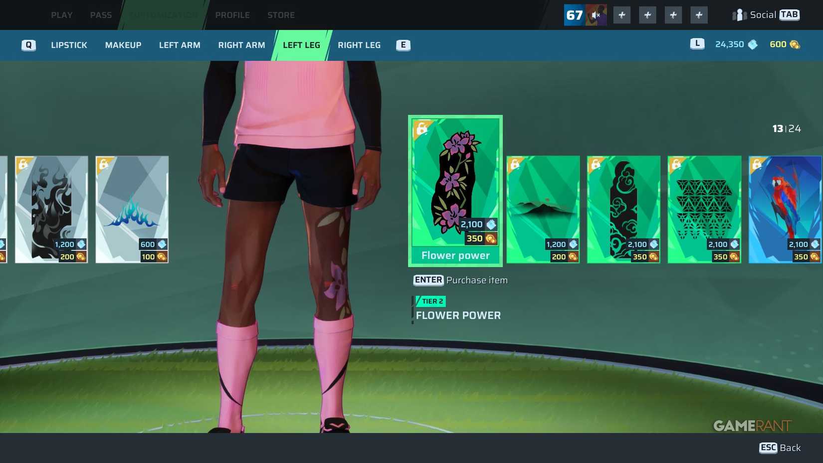 Rematch - Cosmetic - Flower Power Tattoo