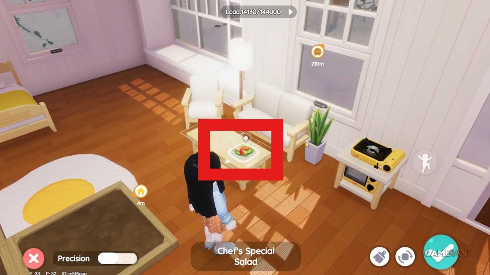 Salad on the table hearty