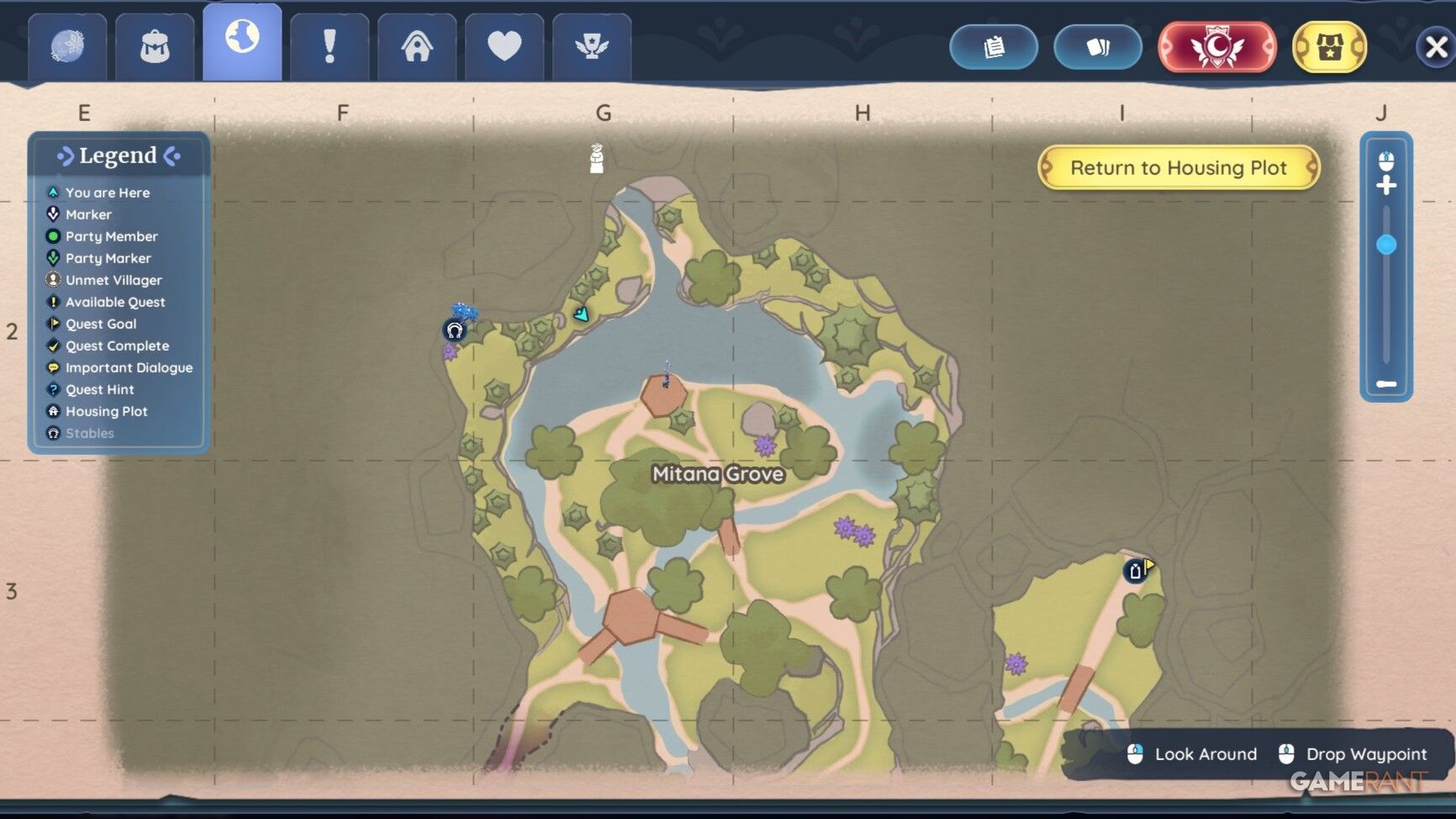 Search along the perimeter of Mitana Grove where you'll find plenty of Sunburst Batterflies dotting around the area.