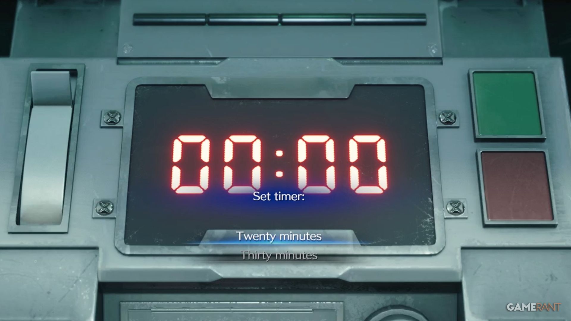 set timer bomb final fantasy 7 remake