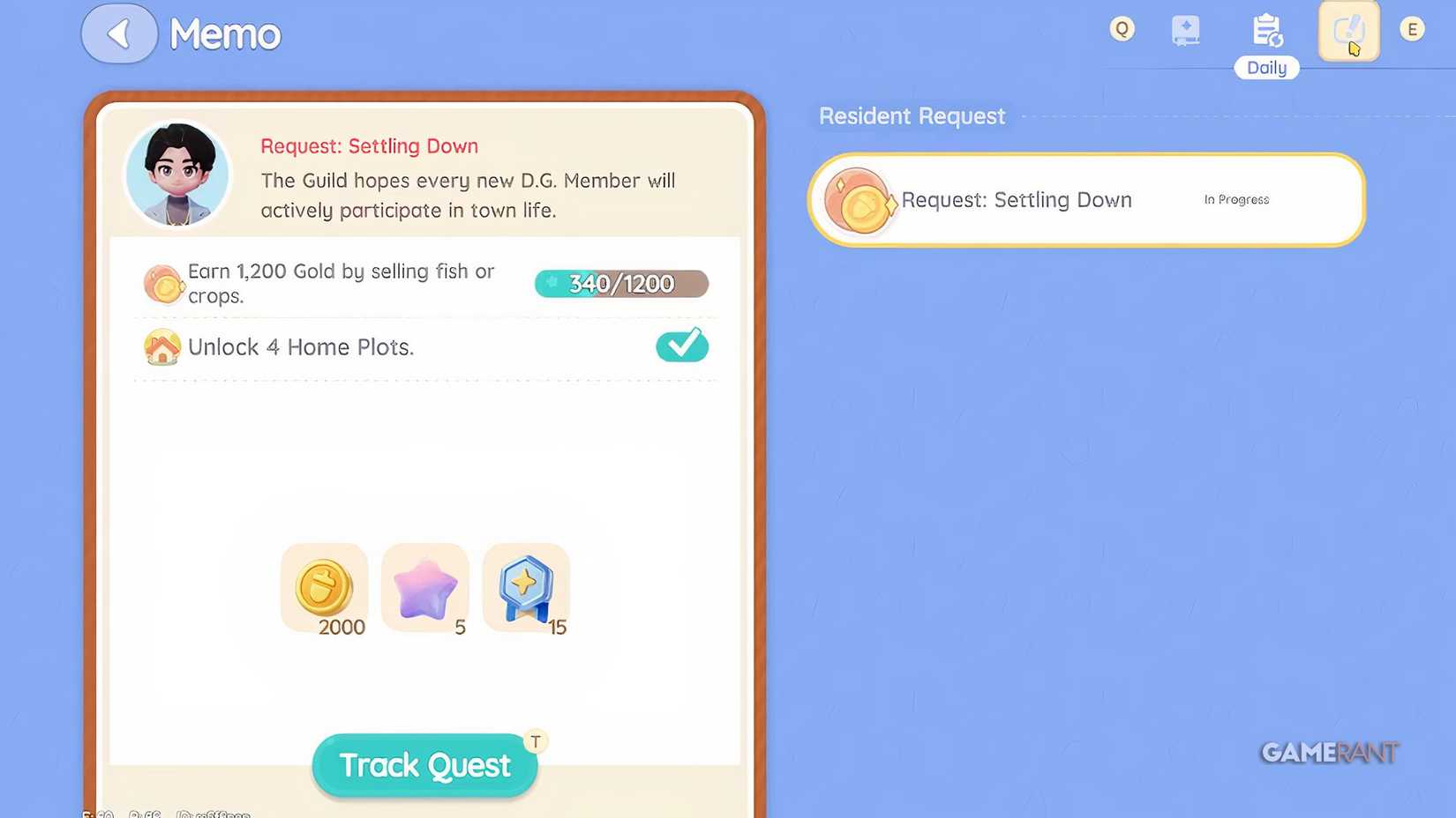 settling down request job heartopia