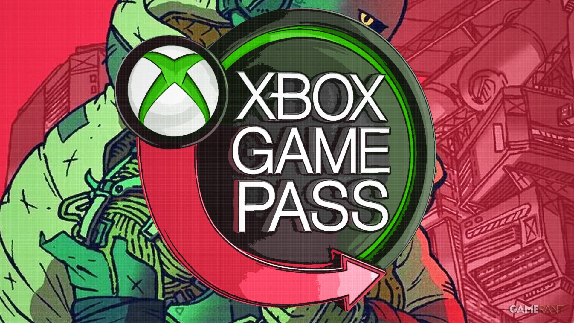 Xbox Game Pass posterized sign over Citizen Sleeper 2 Starward Vector key art composite