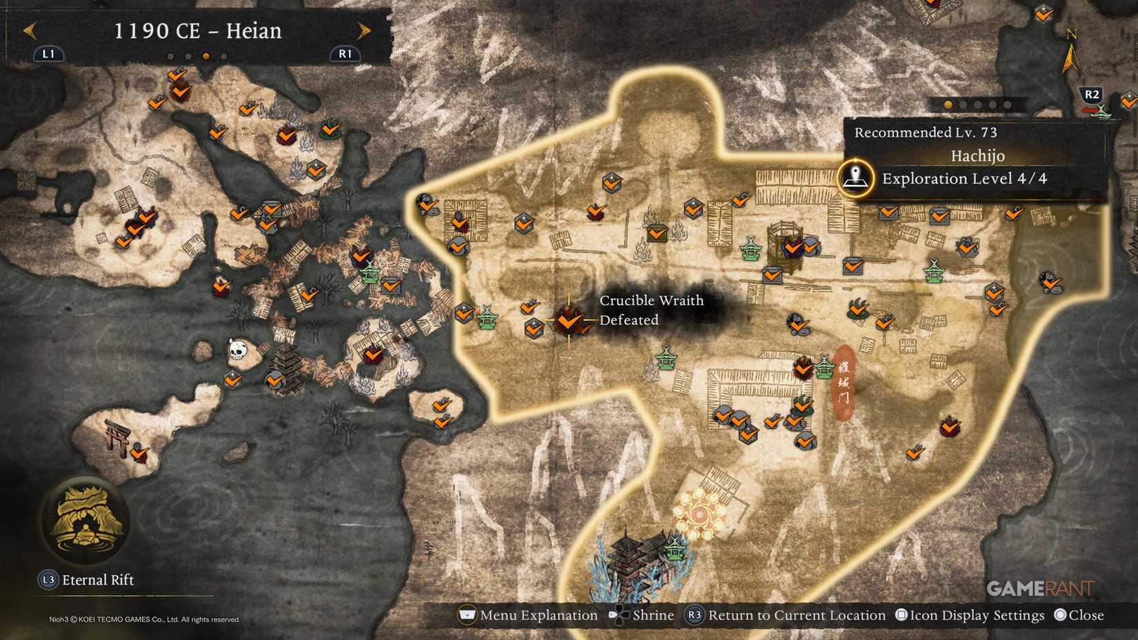 All Heian Crucible Wraiths in Nioh 3 (4)