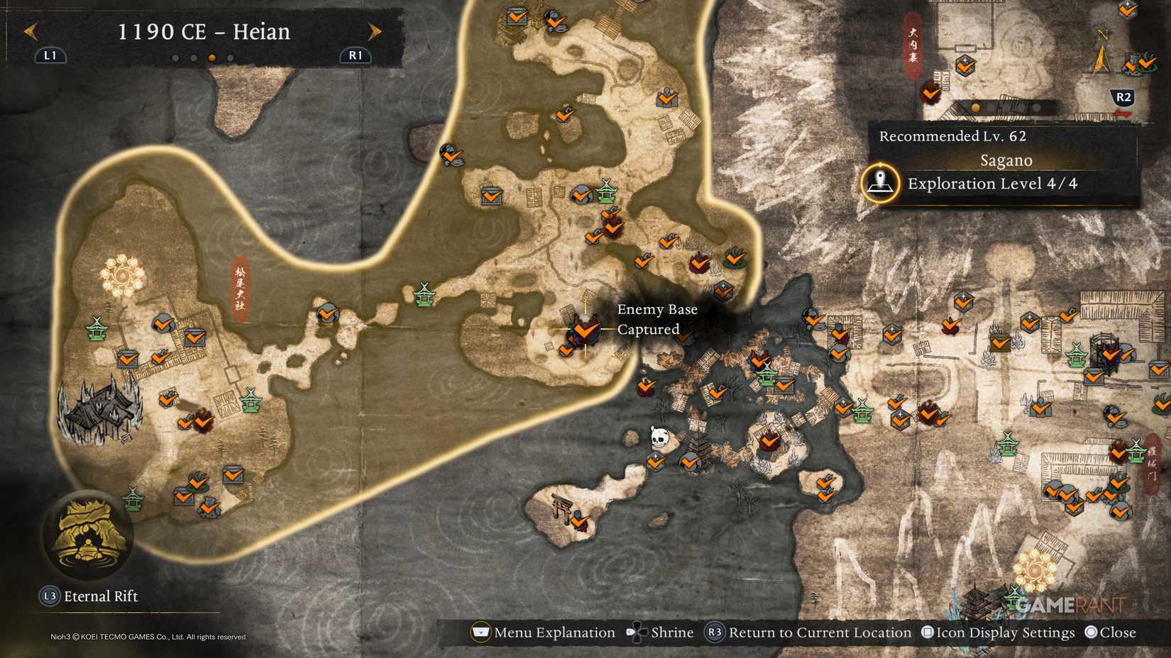 dropraro-guia-bases-inimigas-em heian-nioh-3-santuarios-yokai