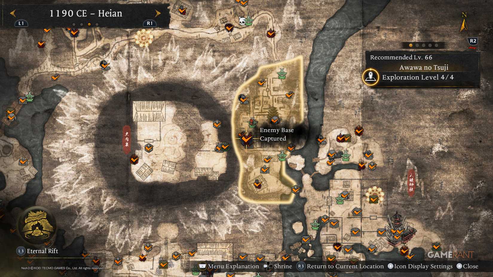 All Heian Enemy Base Locations in Nioh 3 (5)