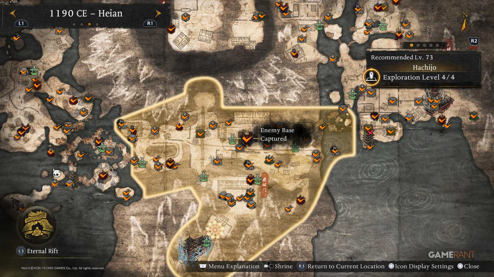 All Heian Enemy Base Locations in Nioh 3 (6)