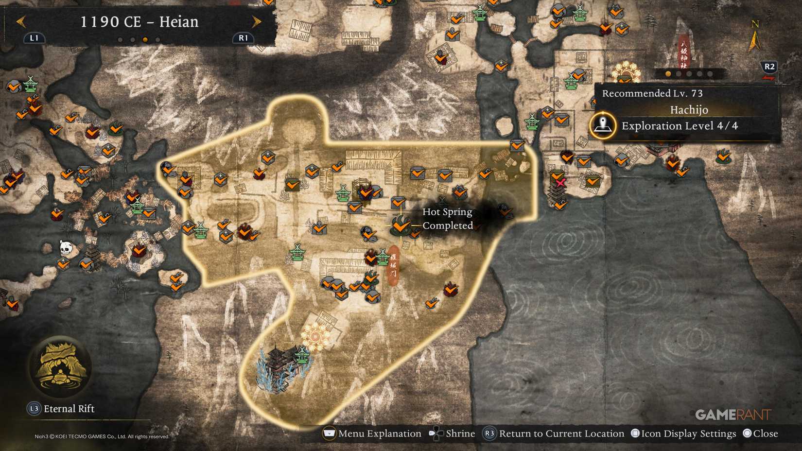 All Heian Hot Springs Locations in Nioh 3 (5)