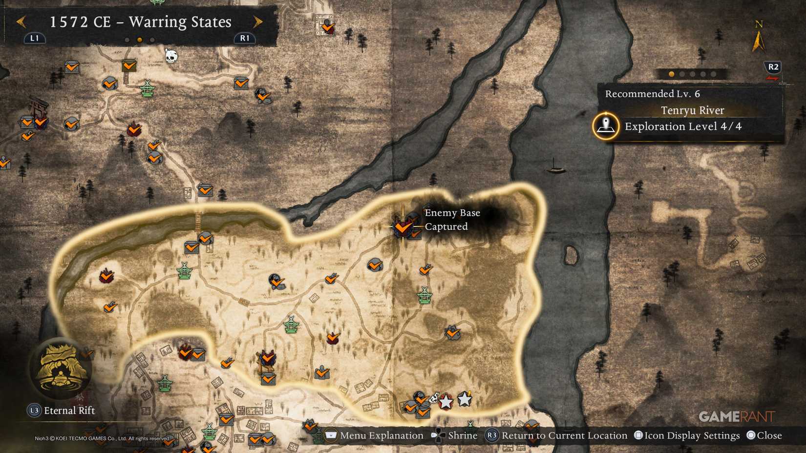 All Warring States Enemy Base Locations in Nioh 3
