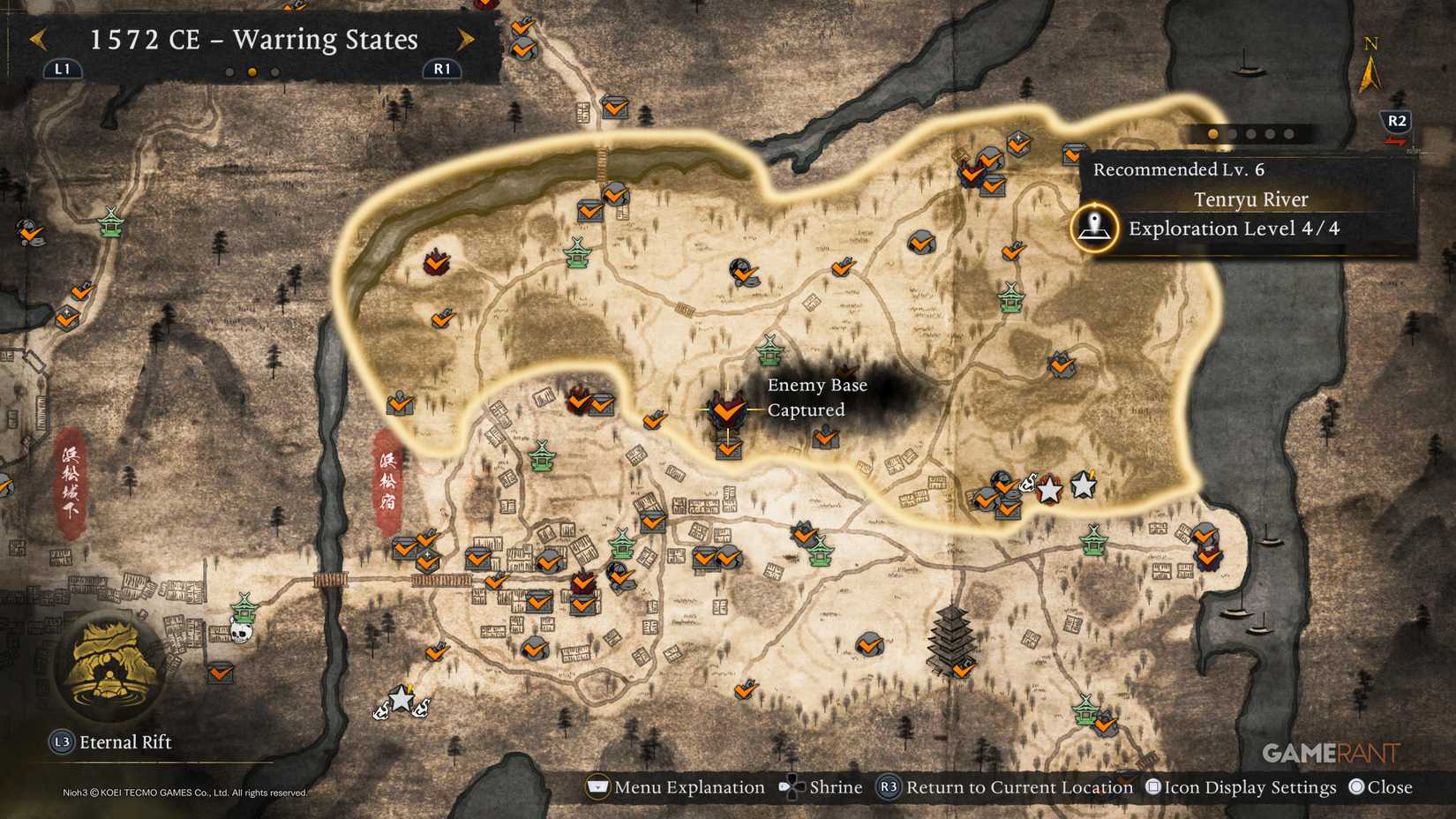 All Warring States Enemy Base Locations in Nioh 3