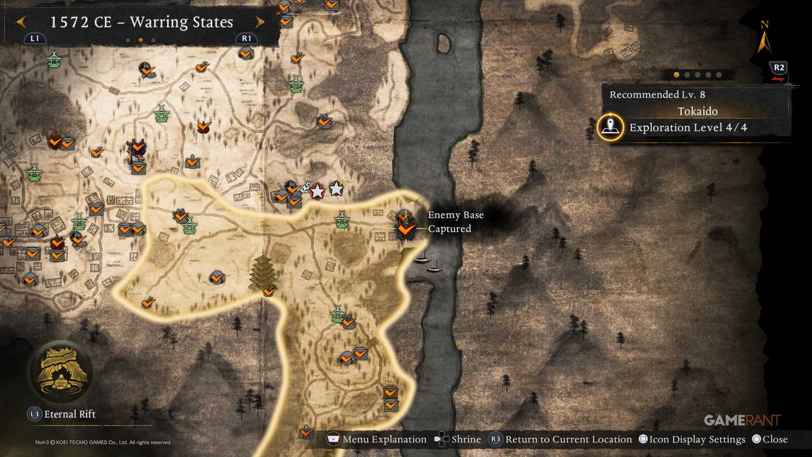 All Warring States Enemy Base Locations in Nioh 3