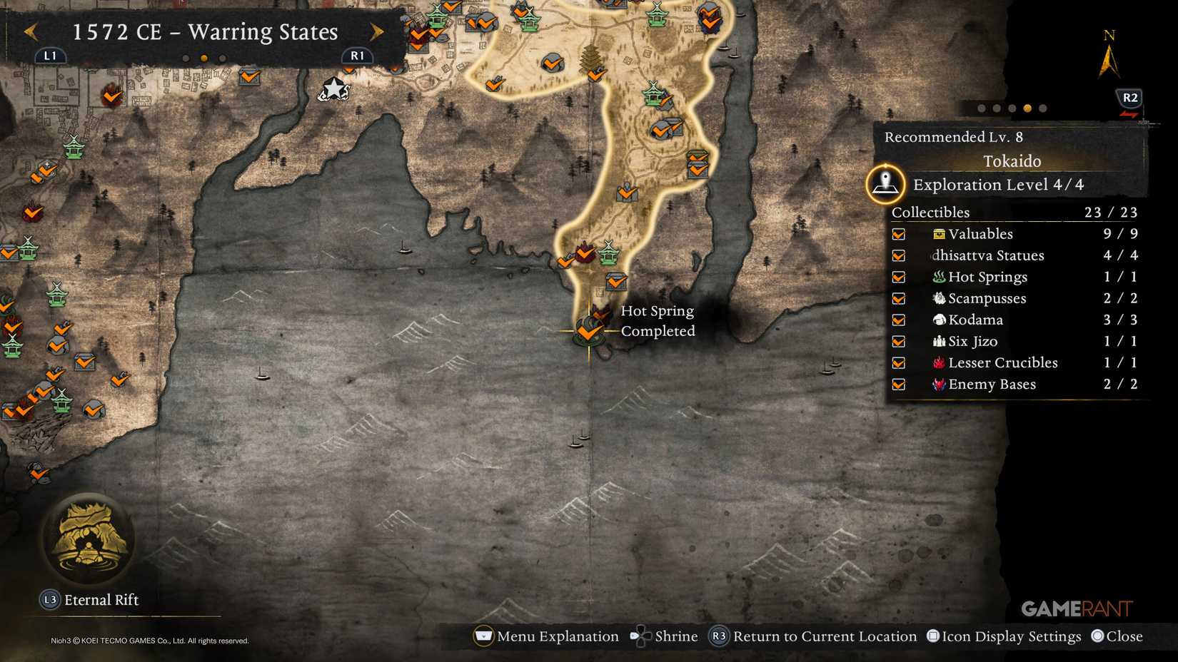 All Warring States Hot Springs in Nioh 3 (1)