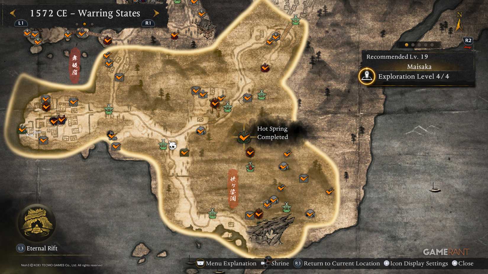 All Warring States Hot Springs in Nioh 3 (3)