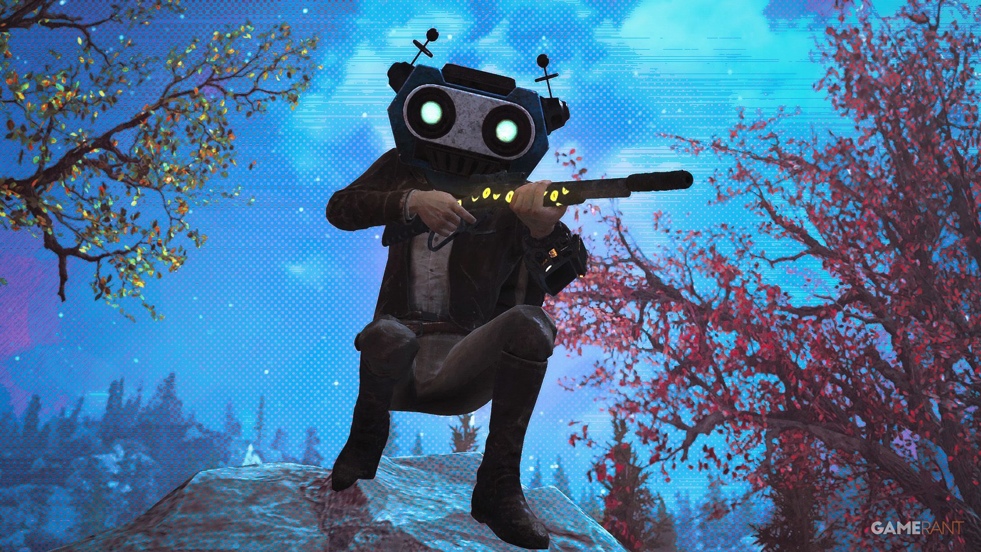 Fallout 76 sniper with robot head