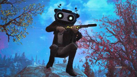 Fallout 76 sniper with robot head