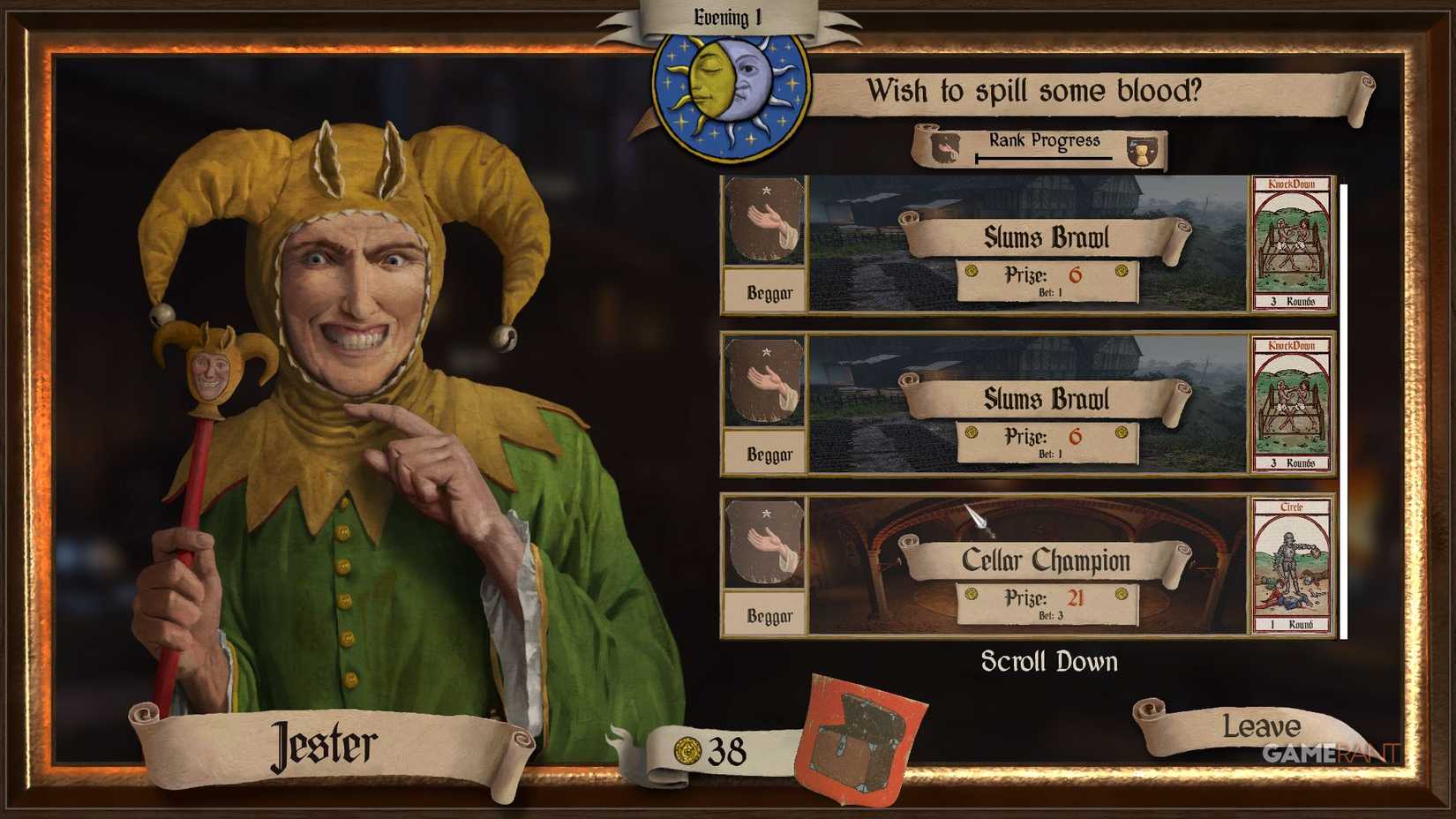 Half Sword - Beggar Events 2