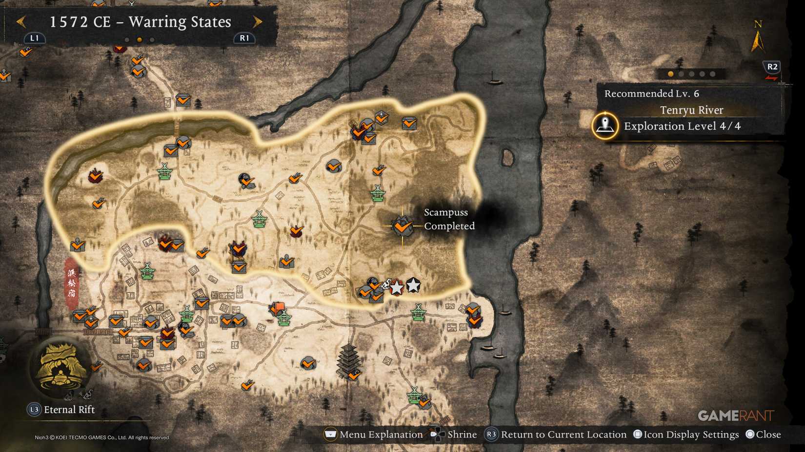 How to Find All Warring States Scampusses in Nioh 3 (1)