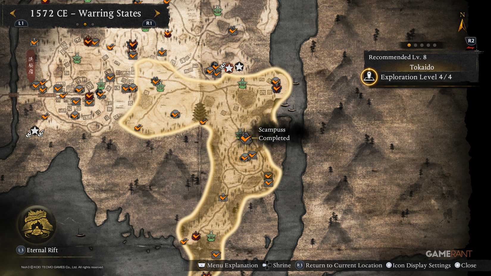 How to Find All Warring States Scampusses in Nioh 3 (2)