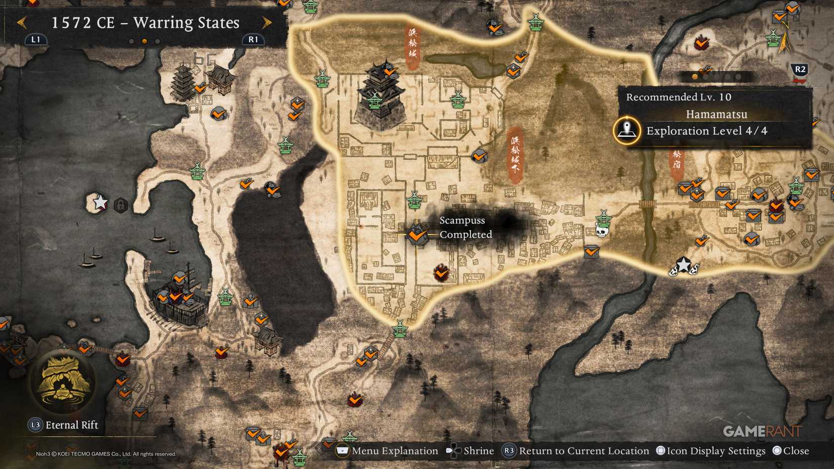 How to Find All Warring States Scampusses in Nioh 3 (4)
