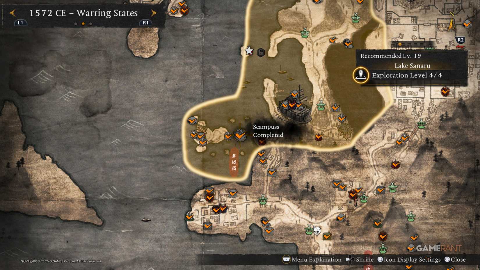 How to Find All Warring States Scampusses in Nioh 3 (5)