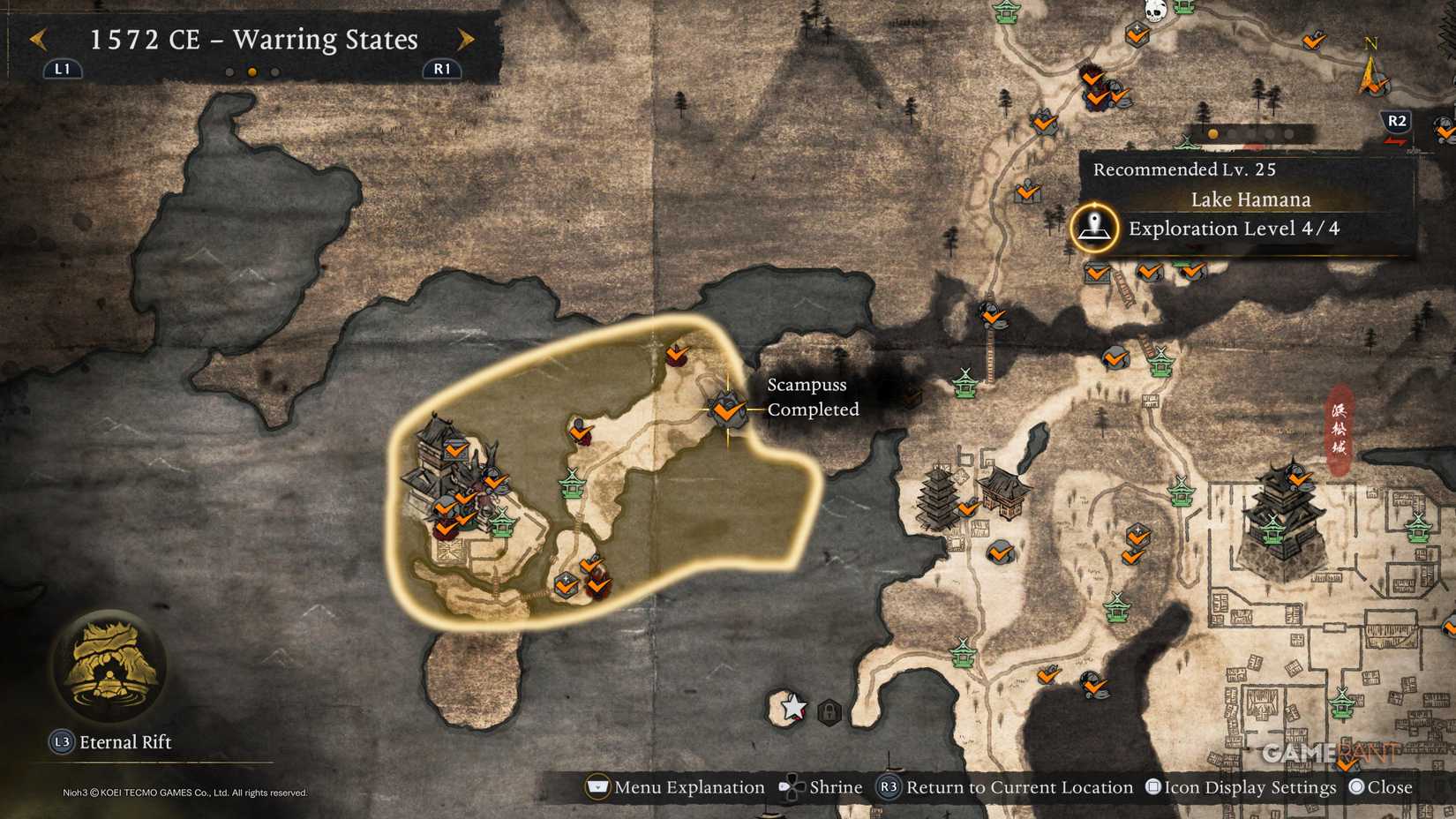 How to Find All Warring States Scampusses in Nioh 3 (7)