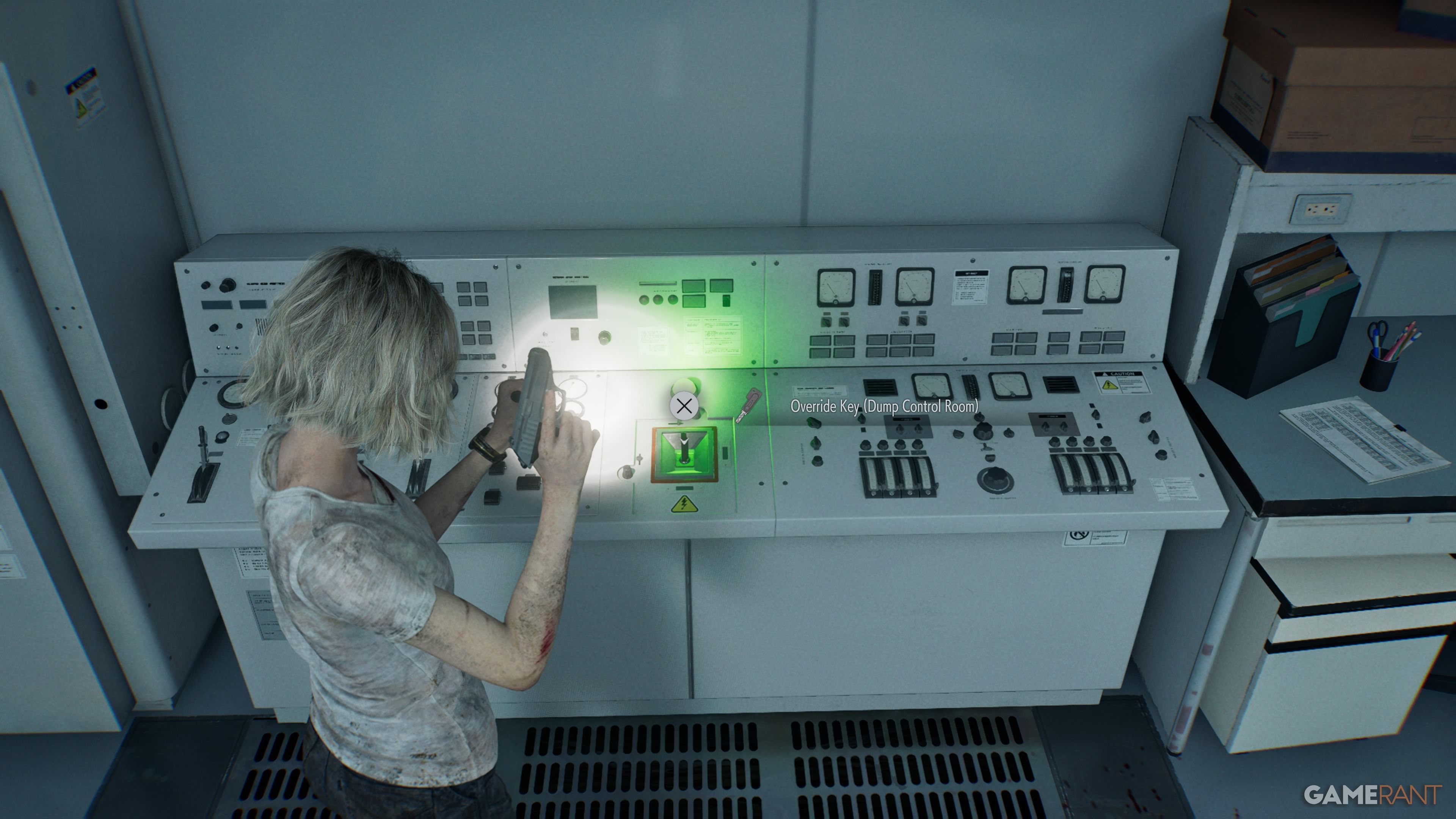 How to get the Dump Control Room Override Key in RE9