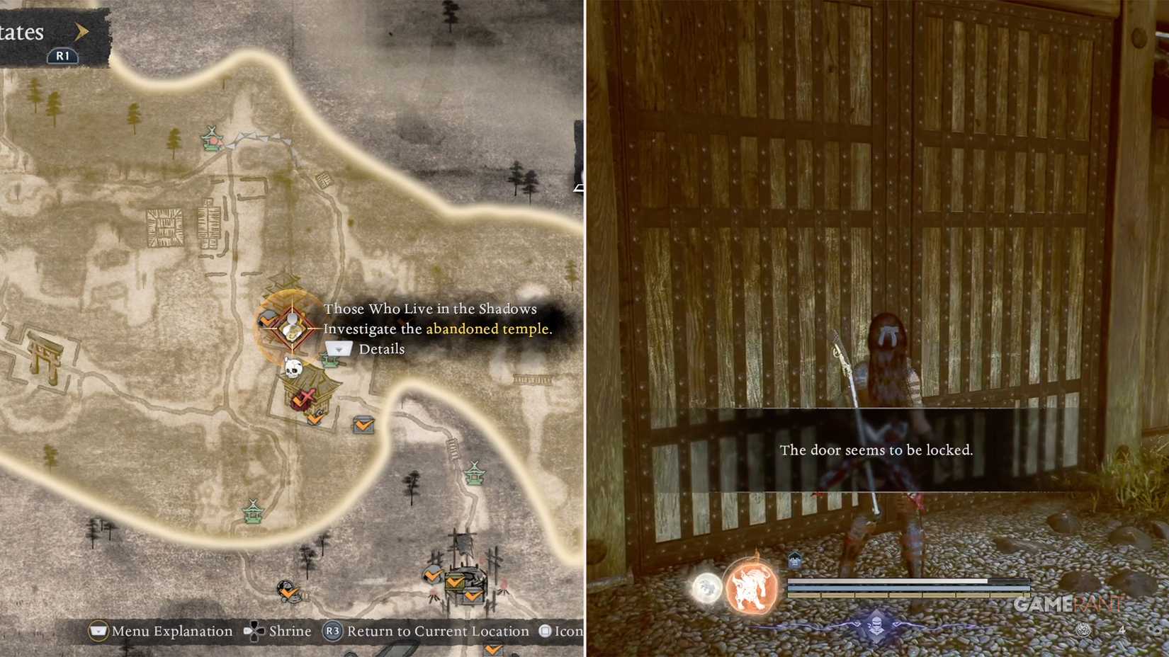 how to search for clues about suspicious man 2 in nioh 3