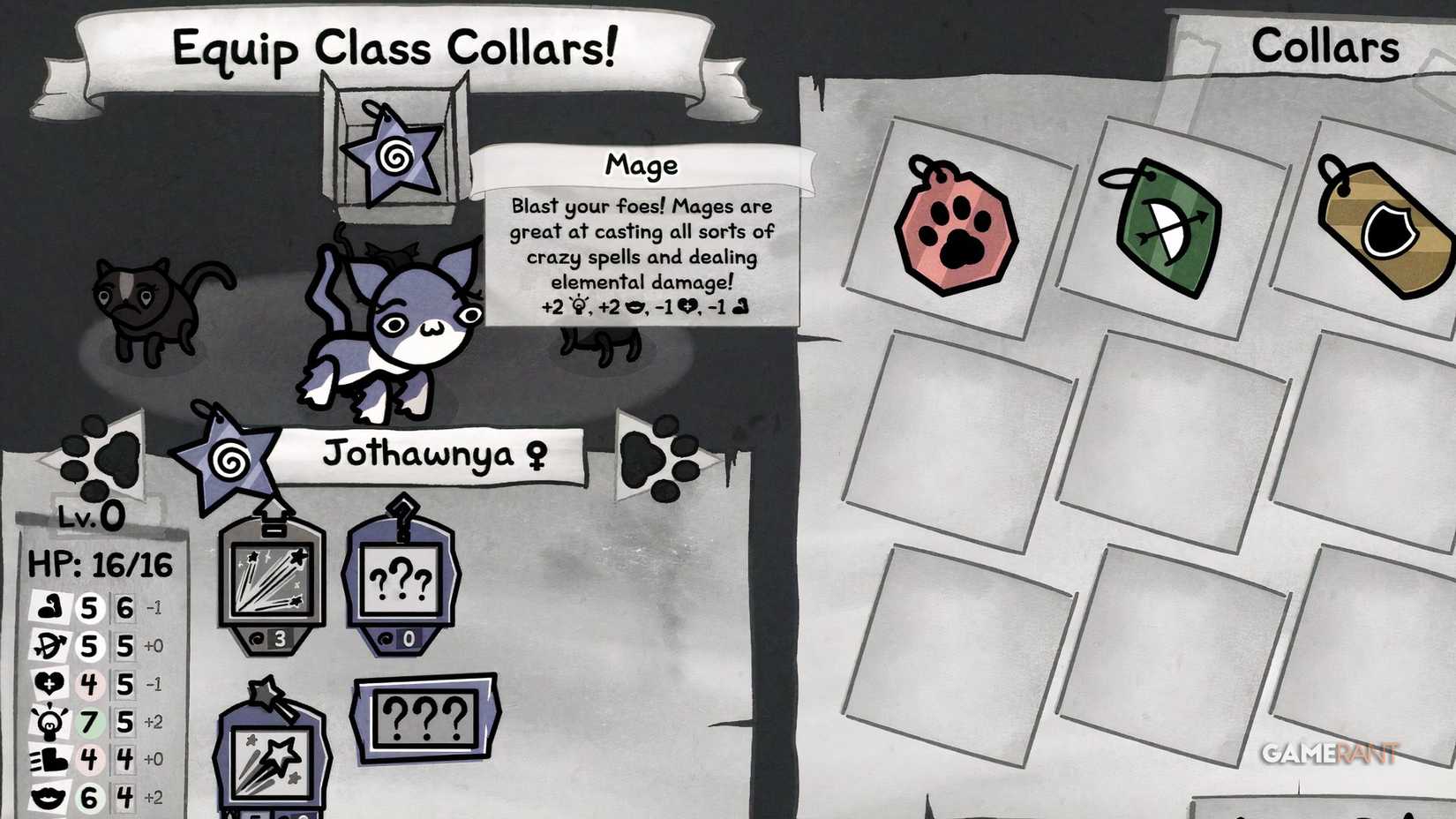 mewgenics how to choose class collars