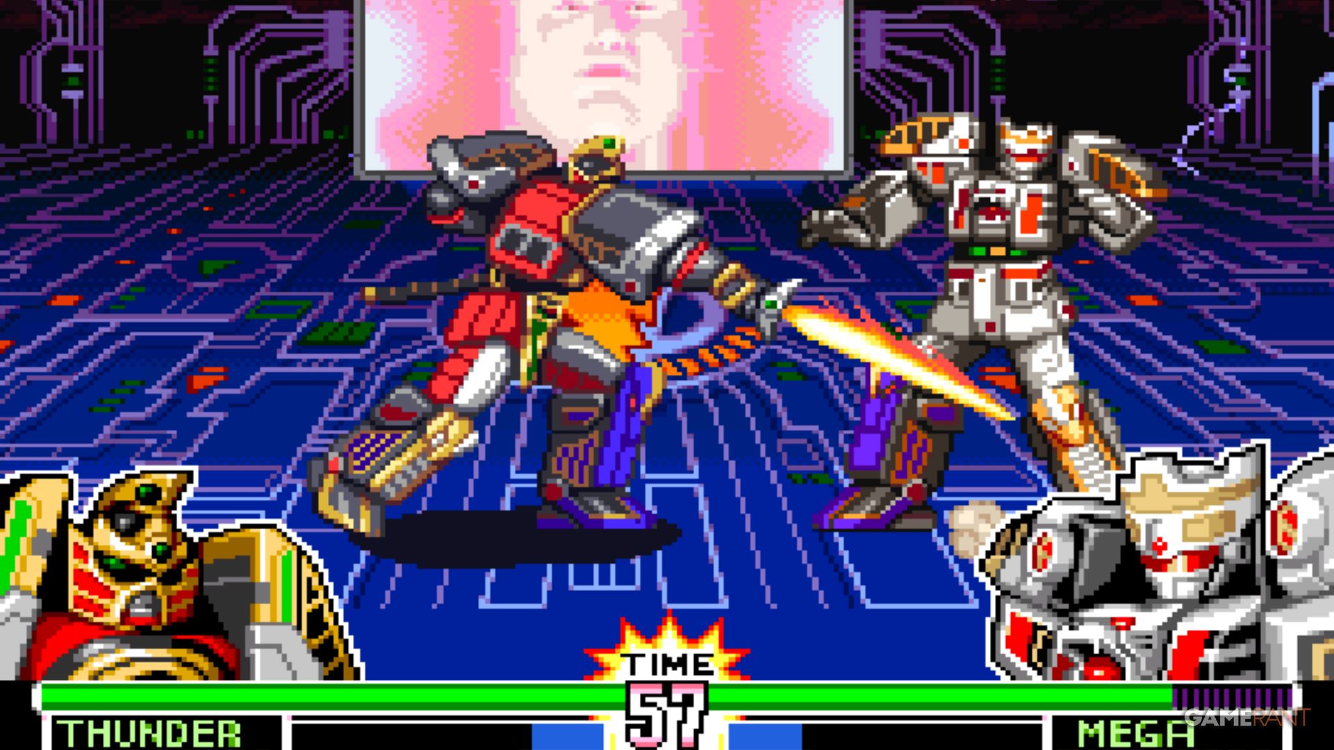 mighty morphin power rangers fighting game battle megazords