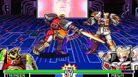 mighty morphin power rangers fighting game battle megazords