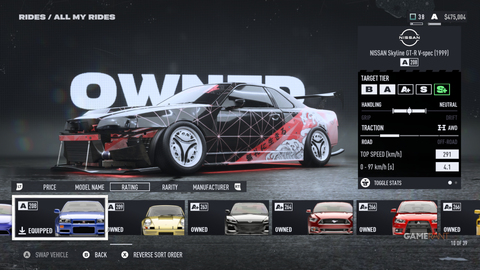 NFS Unbound Nissan Skyline GT-R V-Spec