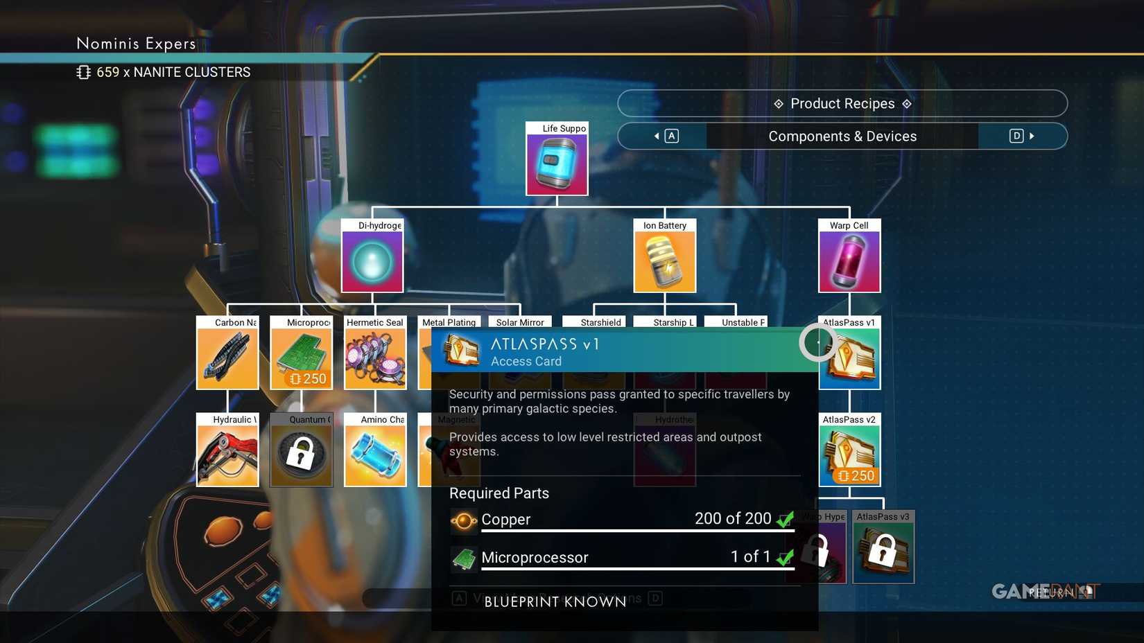 No Man's Sky - AtlasPass v1 Blueprint