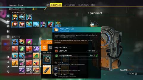 No Man's Sky - Crafting AtlasPass v2