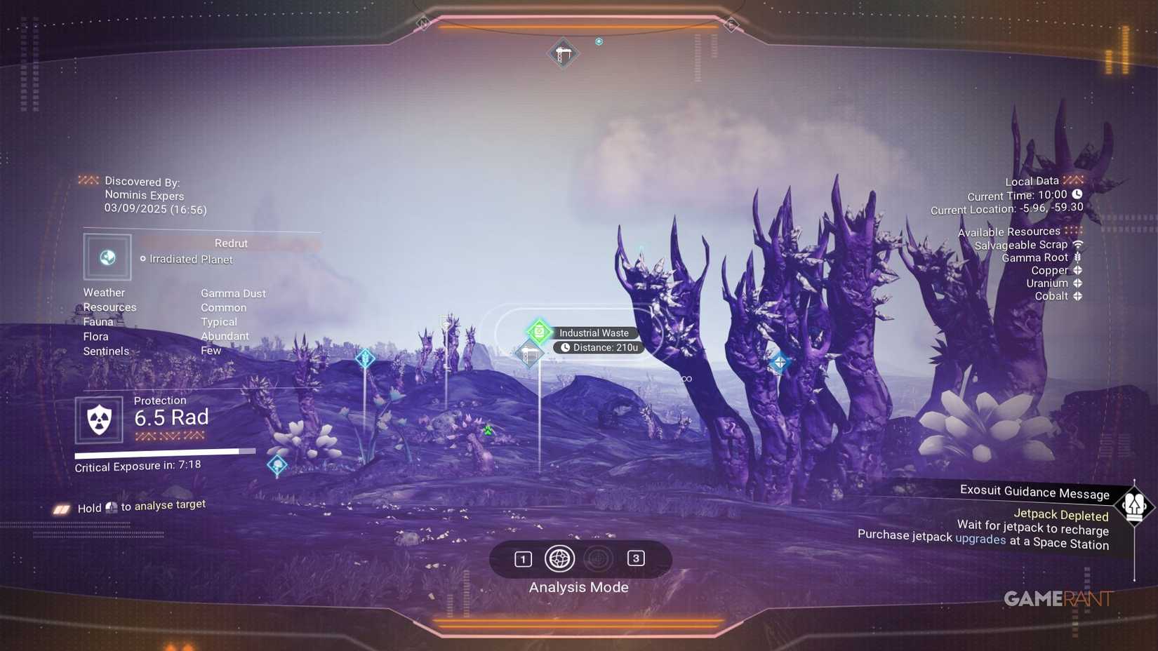 No Man's Sky - Industrial Waste on Map