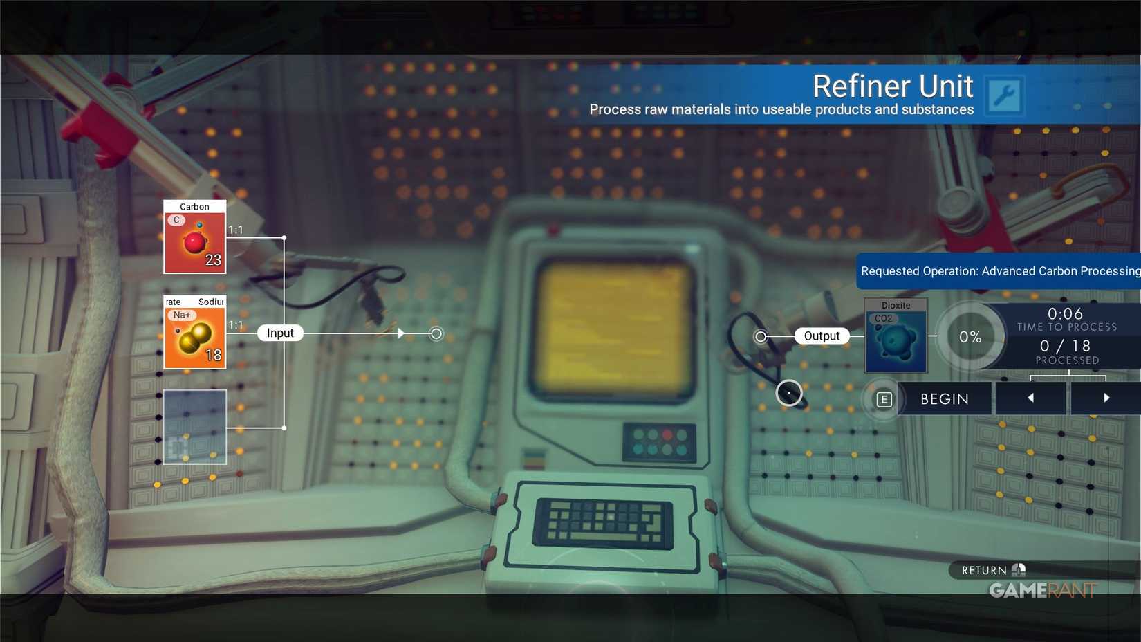 No Man's Sky - Refining to Make Dioxite