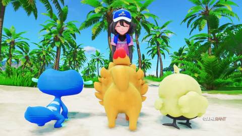 Pokemon Winds and Waves three starters back turned to camera