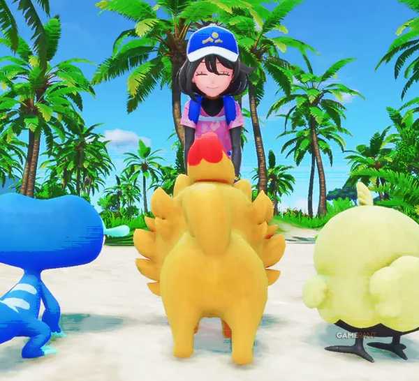 Pokemon Winds and Waves three starters back turned to camera