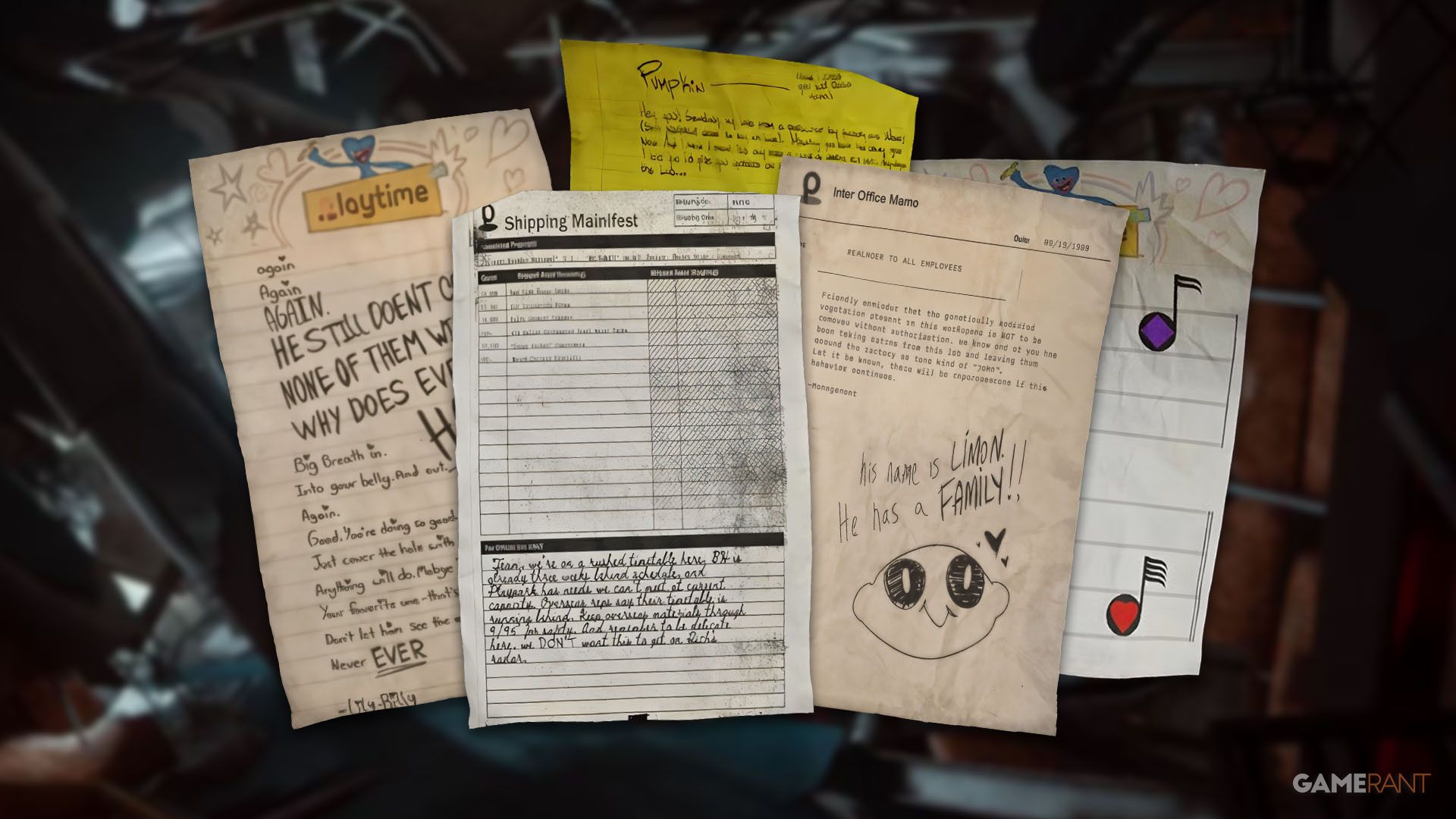 poppy-playtime-chapter-5-all-notes