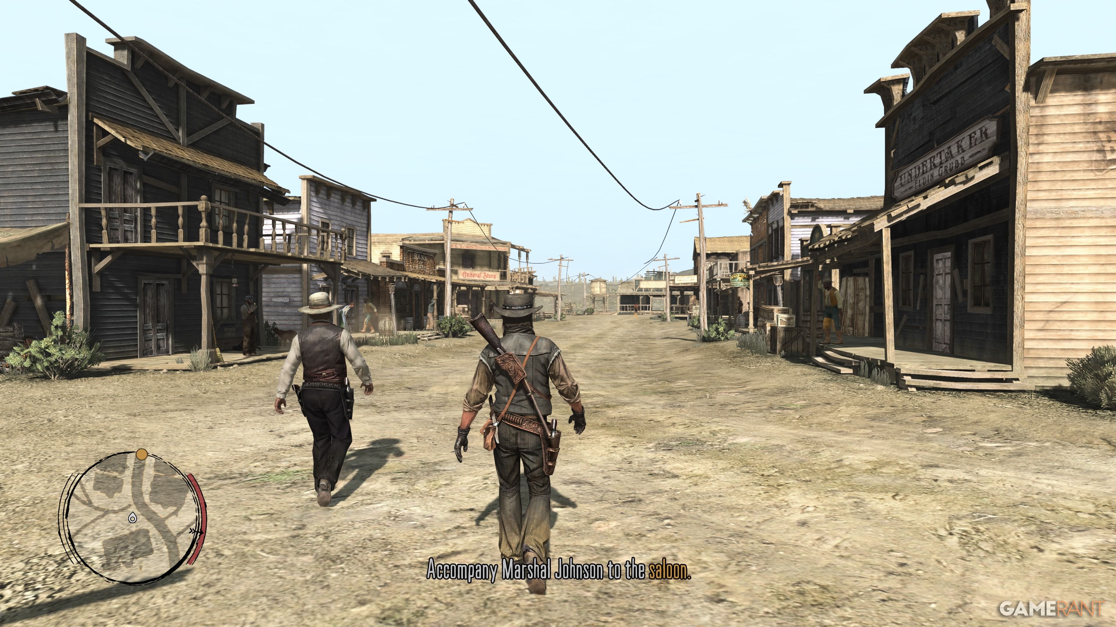 Red Dead Redemption John Marston walking in Armadillo