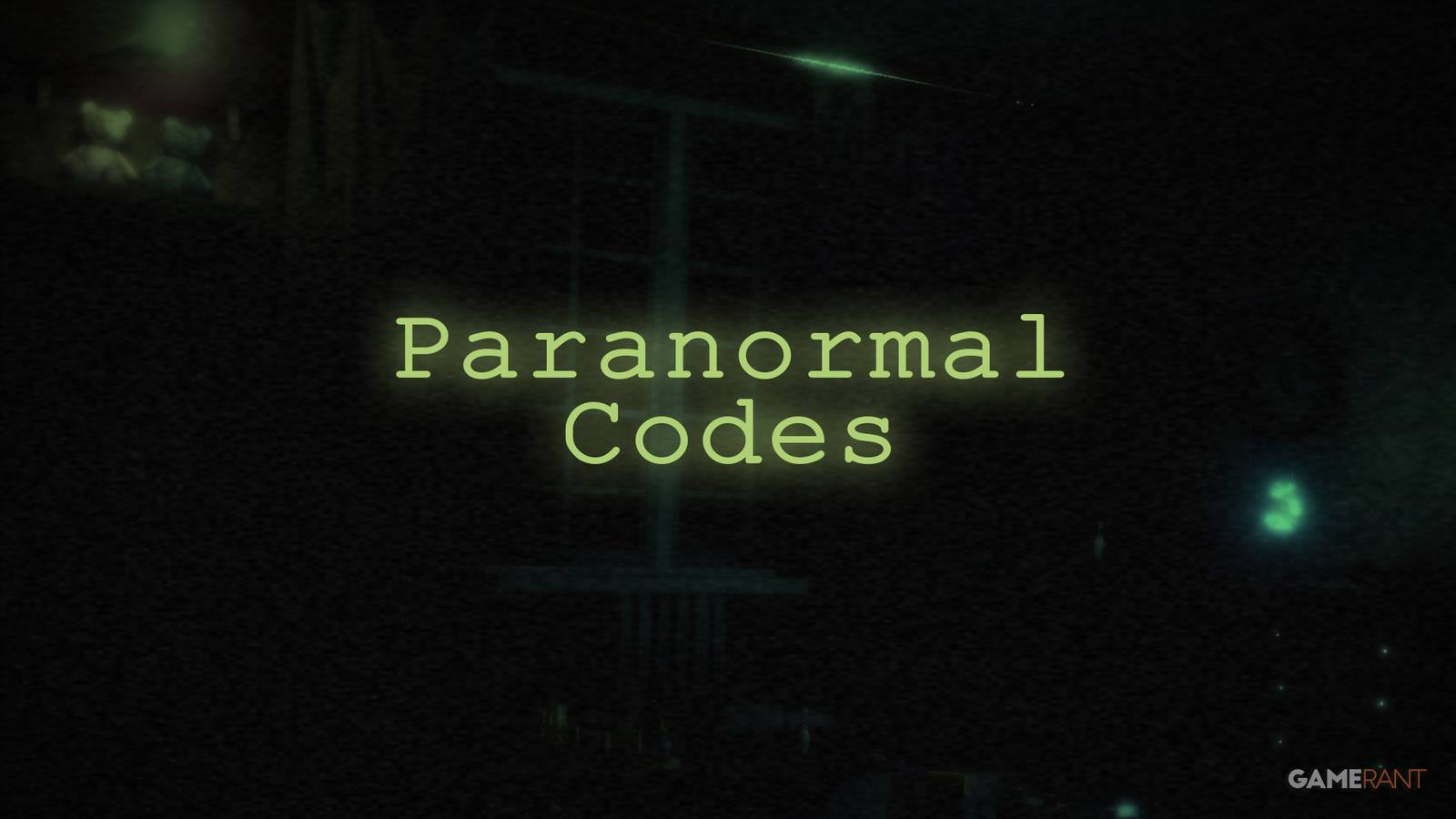 Roblox: PARANORMAL Codes