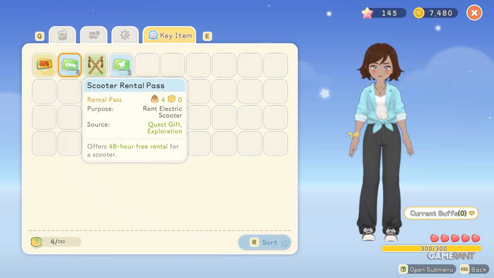 The Scooter Rental Pass can be found within your bag under the "Key Item" tab.