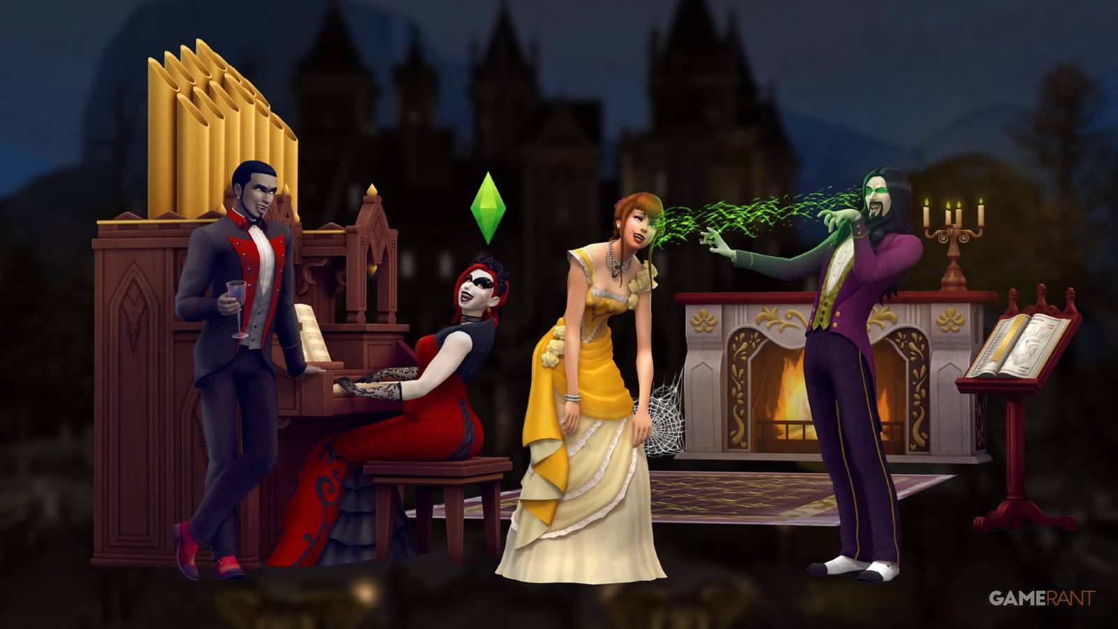 Sims 4 Player Builds Huge Gothic Vampire Castle Without Using Any Custom Content Sims 4 Player Builds Huge Gothic Vampire Castle Without Using Any Custom Content