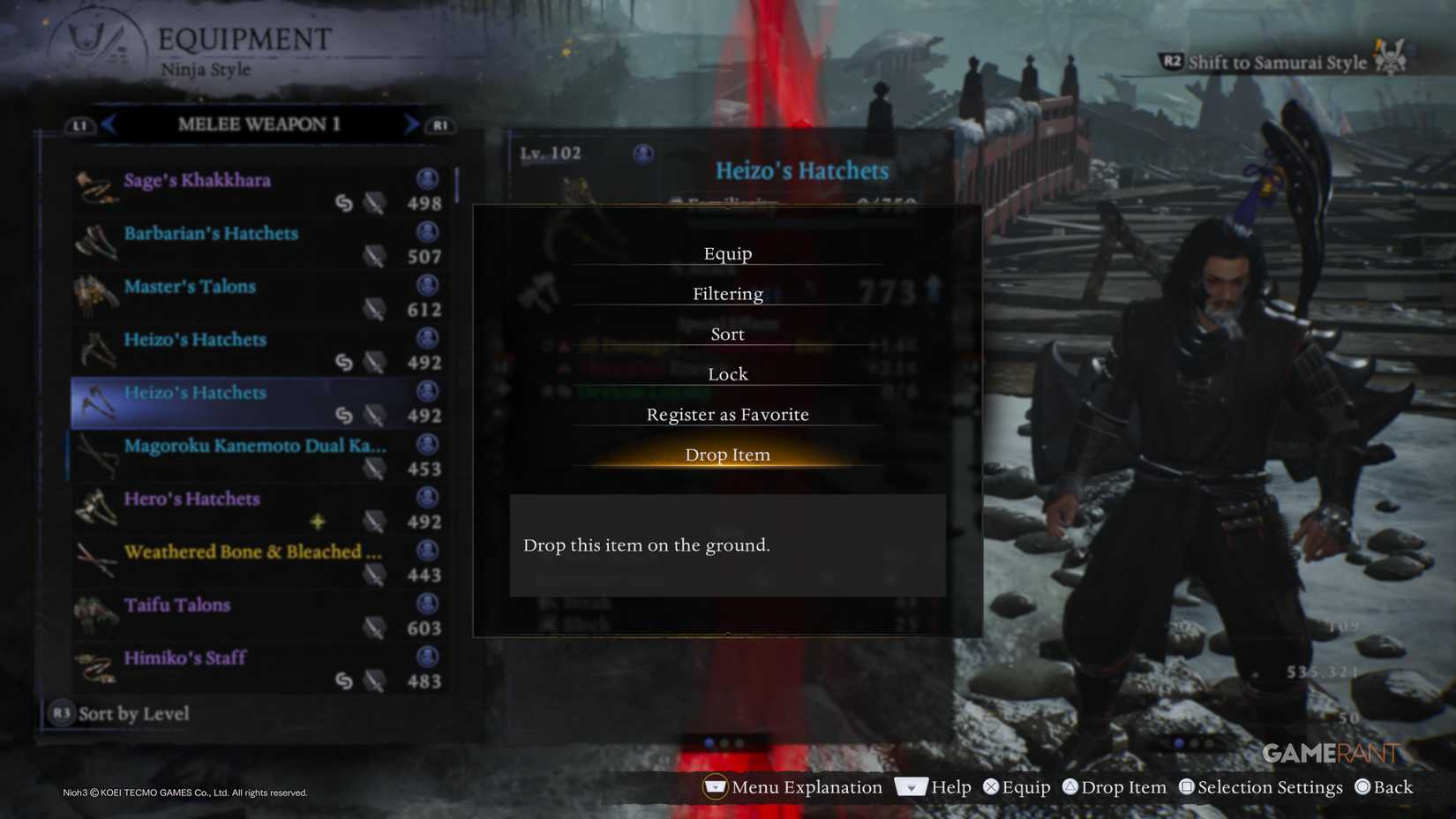 What To Do With Extra Gear in Nioh 3 (1)
