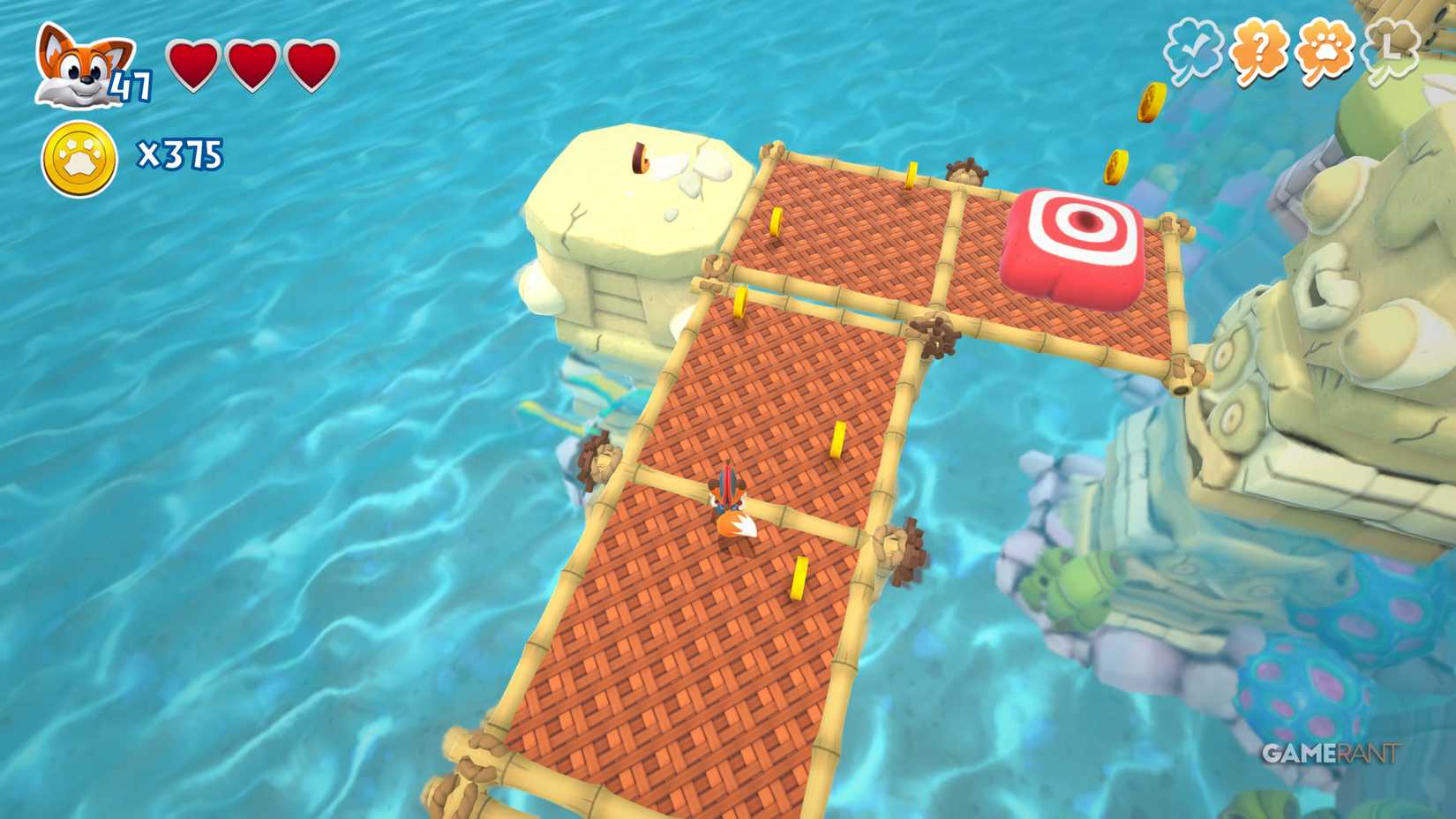 All letters and hidden pages of Gili Island in New Super Lucky's Tale 10