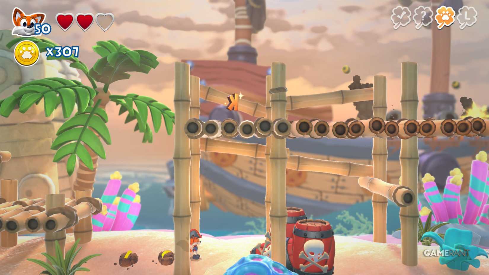 All letters and hidden pages of Gili Island in New Super Lucky's Tale 16