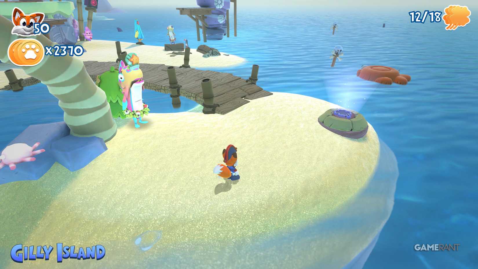 All letters and hidden pages of Gili Island in New Super Lucky's Tale 19