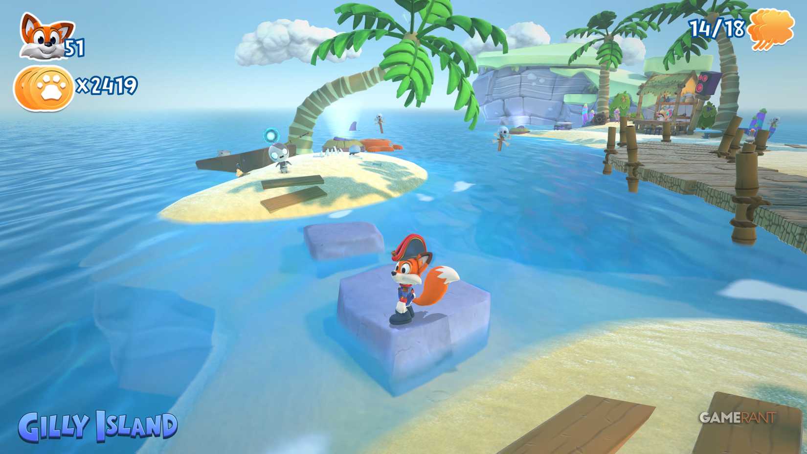All letters and hidden pages of Gili Island in New Super Lucky's Tale 20