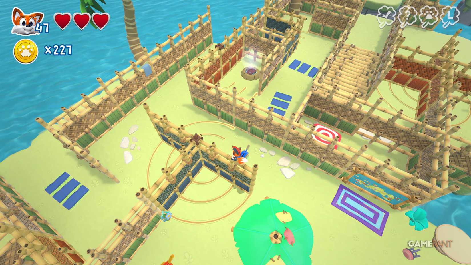 All letters and hidden pages of Gili Island in New Super Lucky's Tale 8