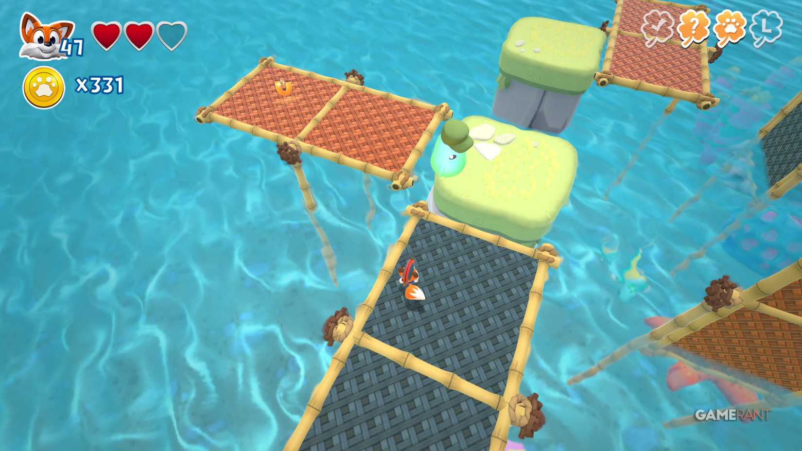 All letters and hidden pages of Gili Island in New Super Lucky's Tale 9