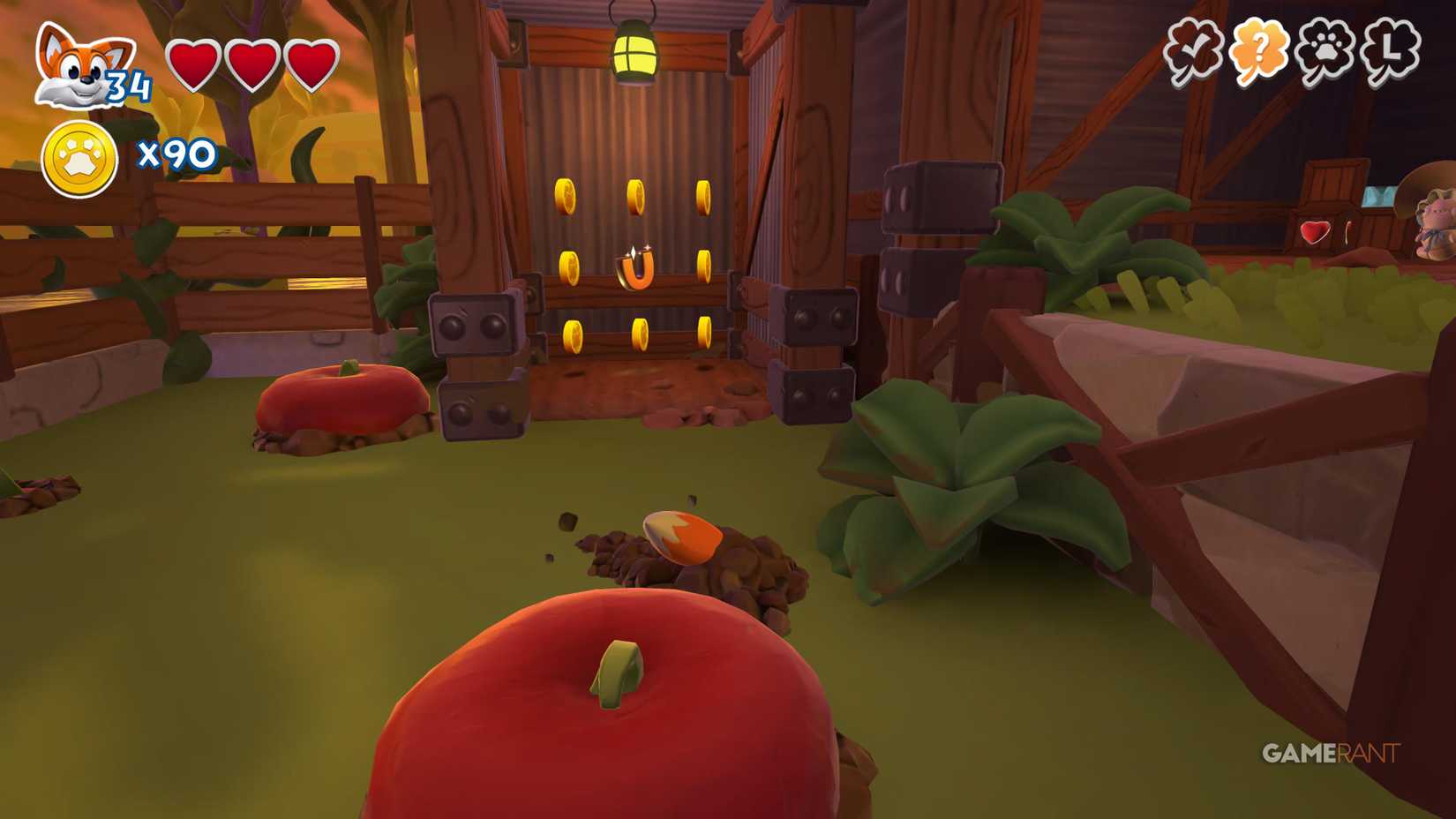 All Veggie Village letters and hidden pages in the new Super Lucky Tale 21