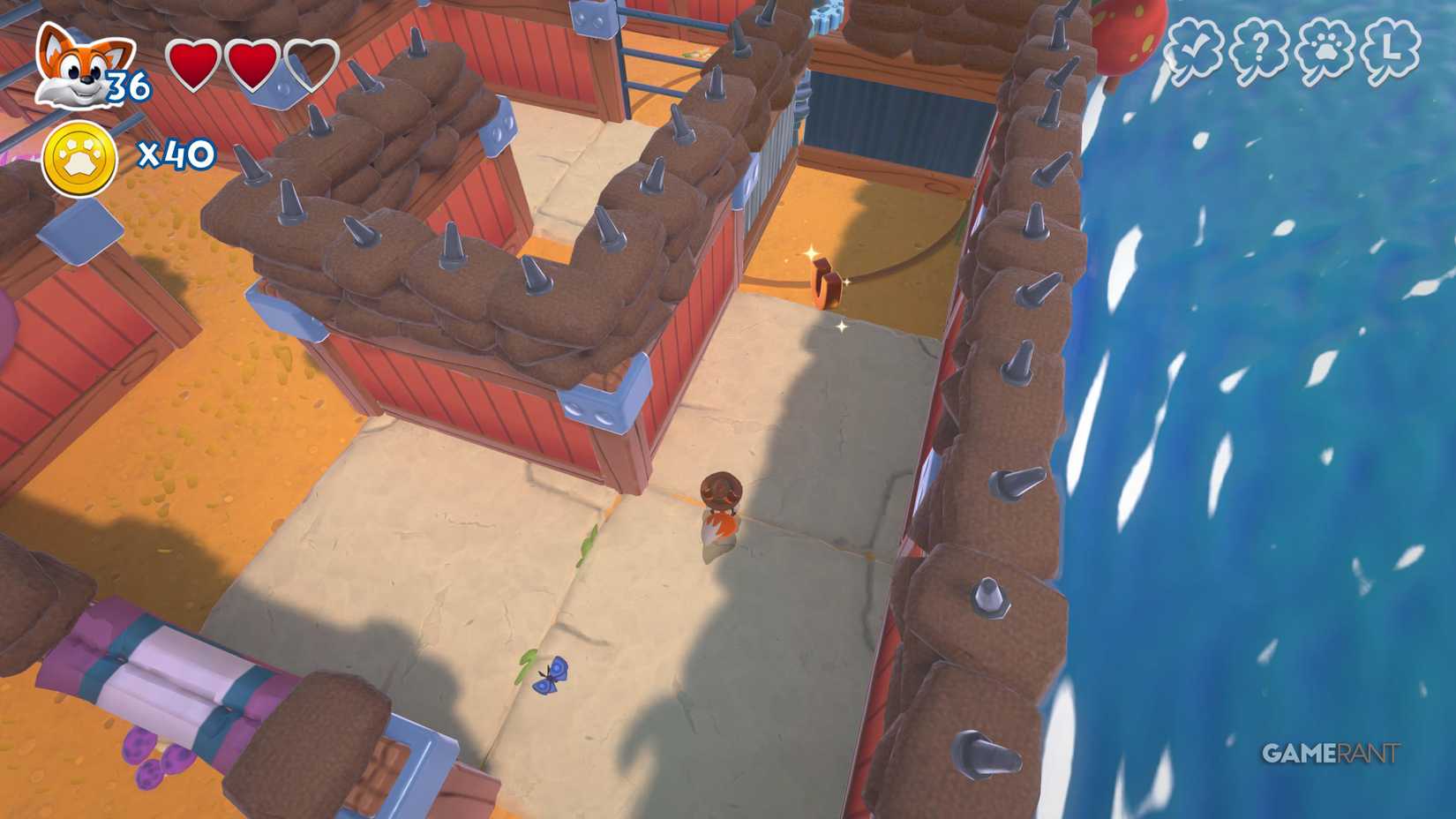 Lokasi Huruf U Pungent Paths New Super Lucky's Tale Veggie Village